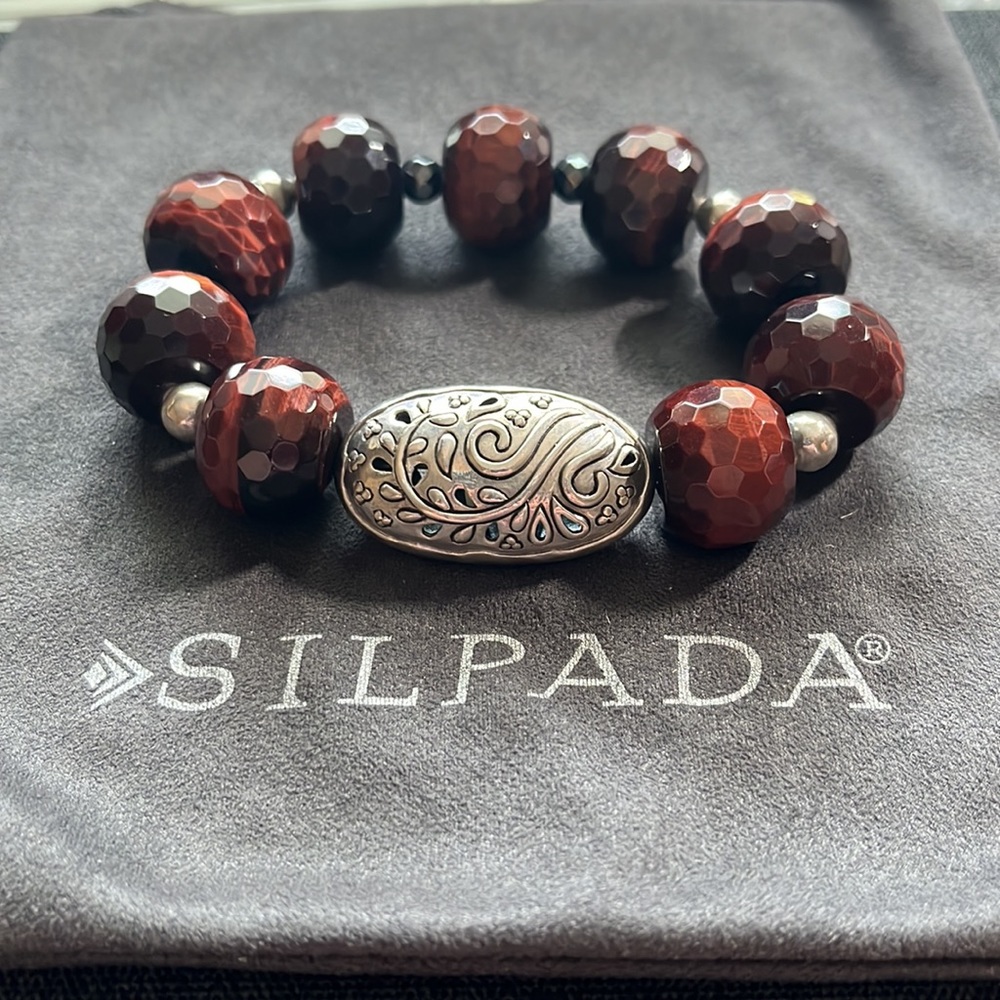 Silpada Bring The Heat Stretch Bracelet